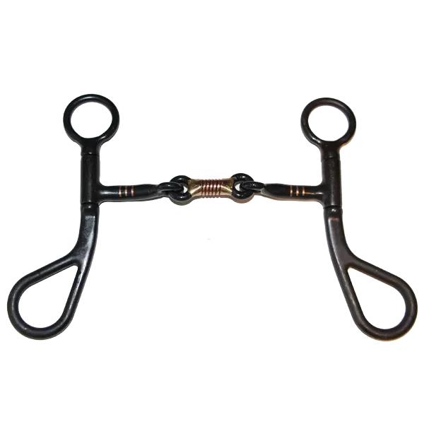 Argentine Comfort Jointed Copper Roller Mouth Short Shank Snaffle Bit