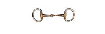 SS Eggbutt Single Jointed Copper Mouth Snaffle 5" #28031