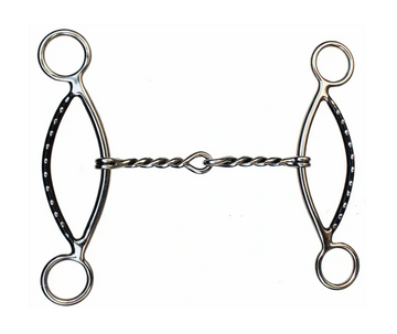 Twisted Wire Gag Comfort Snaffle SS Bit #28032