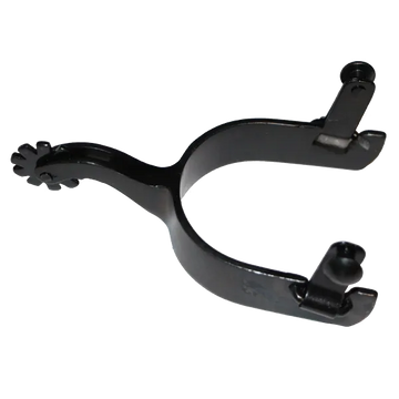 Spurs Black 1" Band 2 1/4 Shank Mens #29015