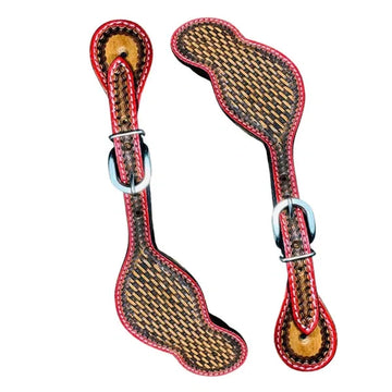 Spur Straps Leather Basket, Edged, Stainless Steel Buckle #29074