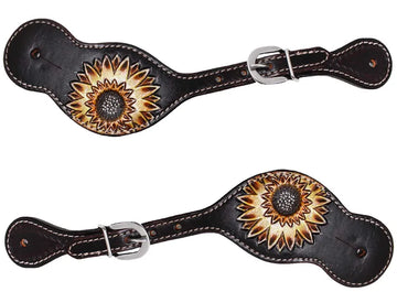 Spur Straps Leather Sunflower Dark Oil, Stainless Steel Buckle #29076