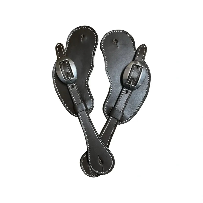 Cowboy Spur Straps Leather with Nickel Buckle #29086