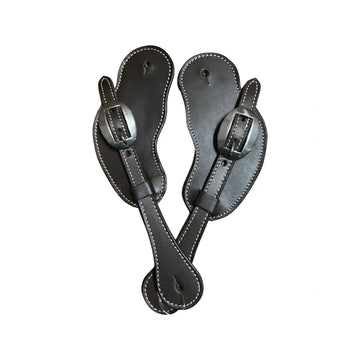 Cowboy Spur Straps Leather with Nickel Buckle #29086