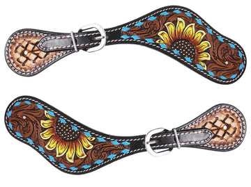 Cowboy Spur Straps and Sunflower Tooling #29106