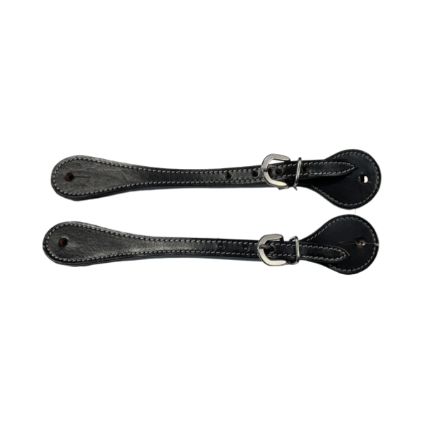 Spur Leather Straps, Black, Mens