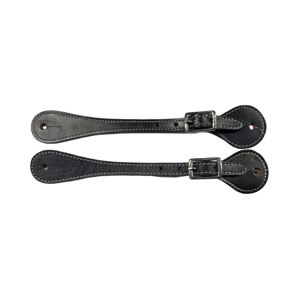 Spur Leather Straps, Black, Mens