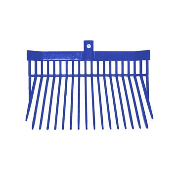 Manure Fork Head only 6 pack assortment (2 Blue, 1 Red, 1 Purple, 1 Teal, 1 Black) Flat Bottom Style #45002