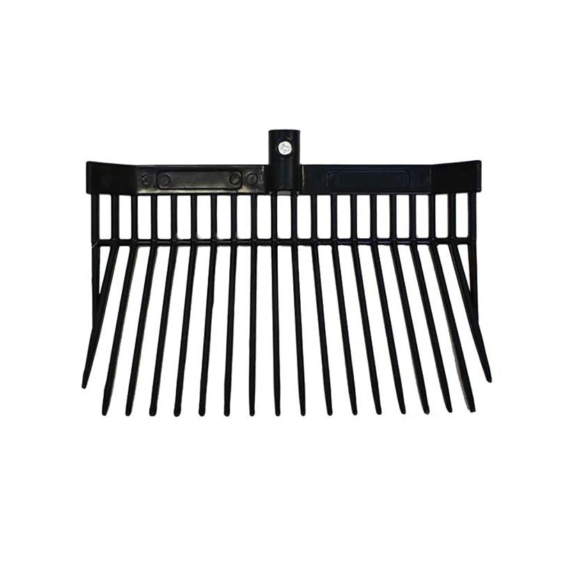 Manure Fork Head only 6 pack assortment (2 Blue, 1 Red, 1 Purple, 1 Teal, 1 Black) Flat Bottom Style #45002