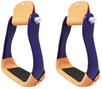 Barrel Racing Aluminum Stirrups purple