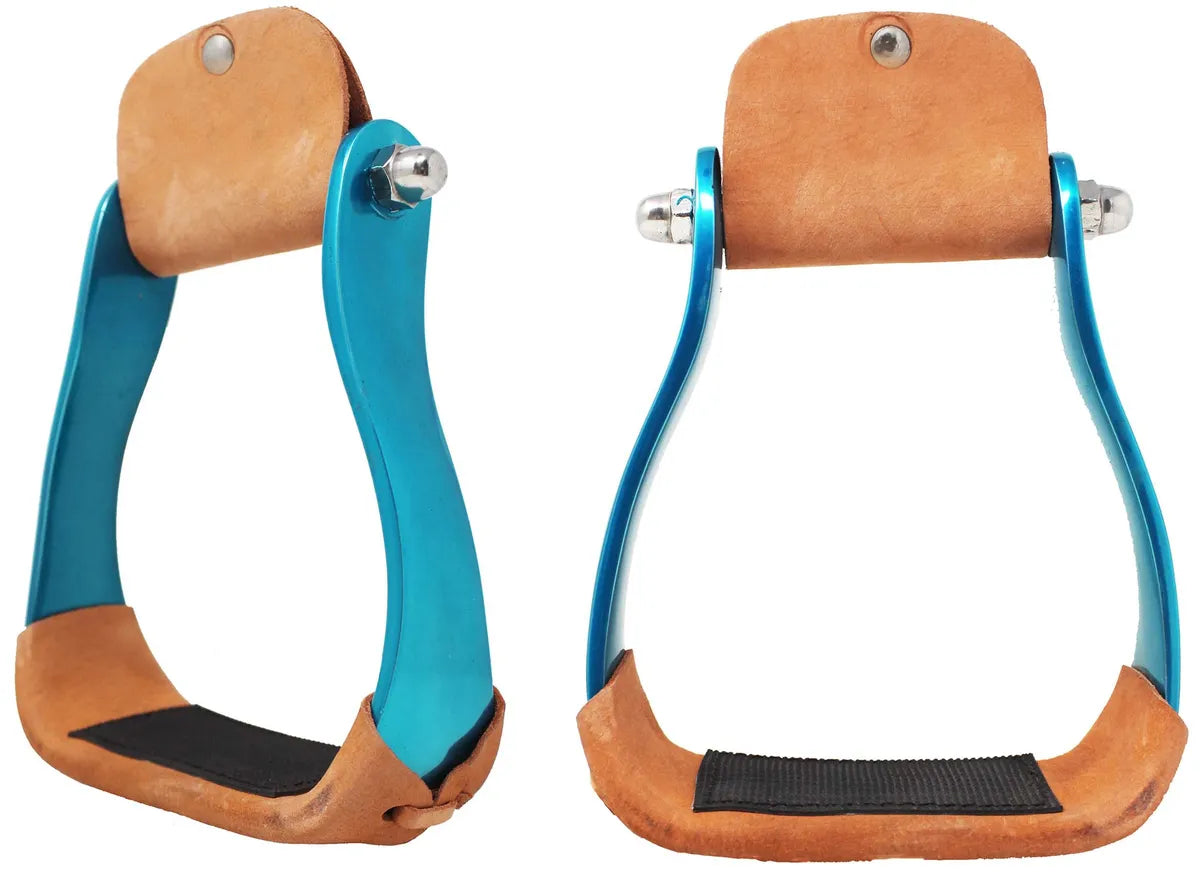 Racing Aluminum Stirrups blue