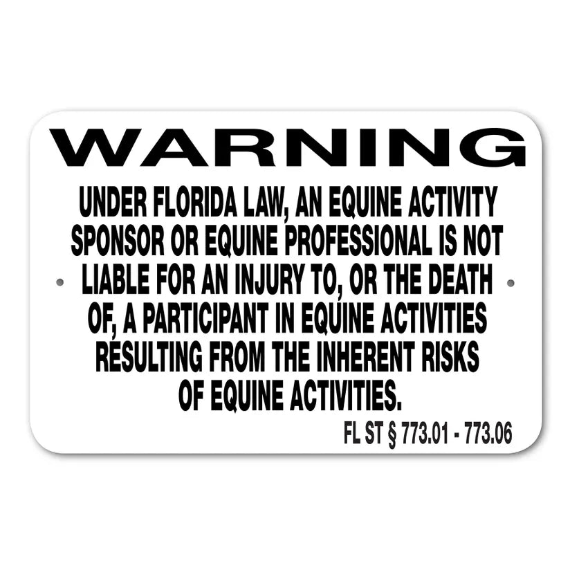 Equine Liability Signs 5