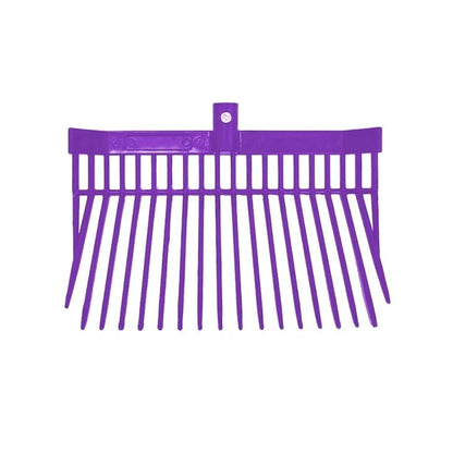 Manure Fork Head only 6 pack assortment (2 Blue, 1 Red, 1 Purple, 1 Teal, 1 Black) Flat Bottom Style #45002
