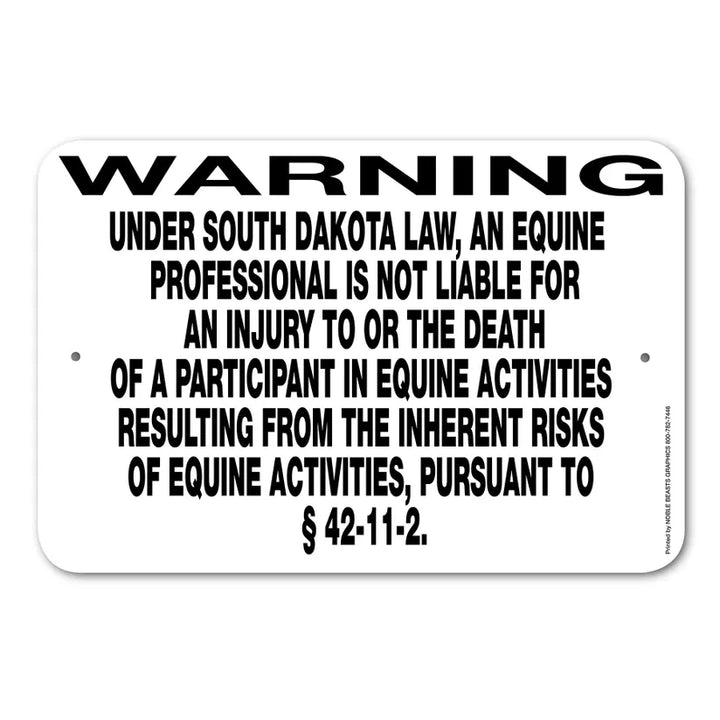 Equine Liability Signs R - T
