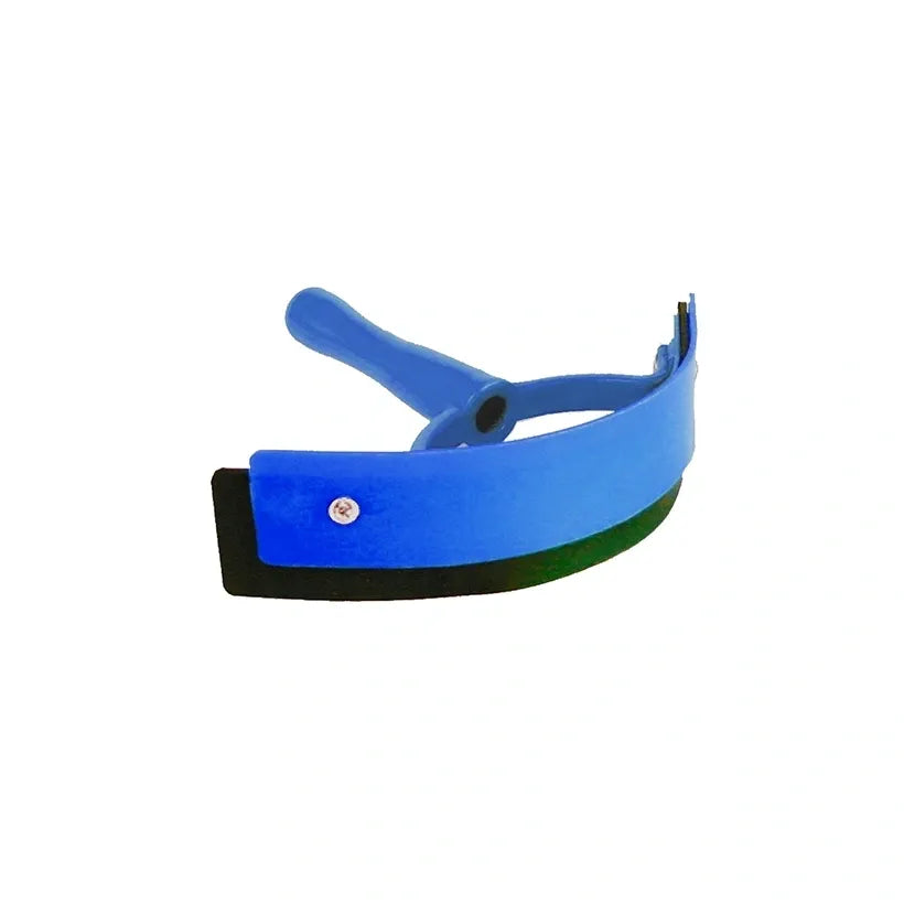 Deluxe Sweat Scraper Plastic with a Rubber Edge