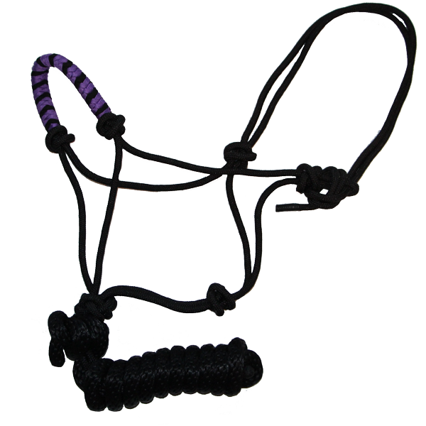 Two Tone Nose Rope Halter, 8' Lead Rope