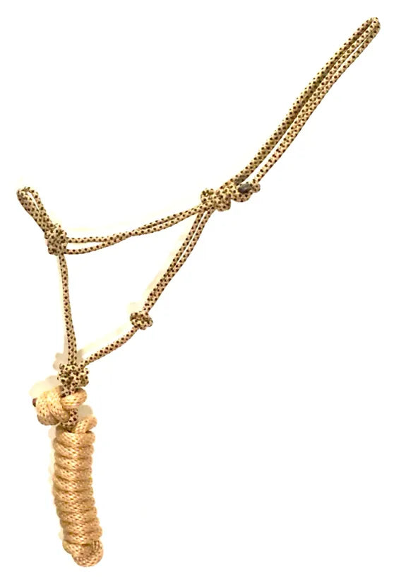 Rope Halter, Diamond Braided with 8' Lead, Colt Size