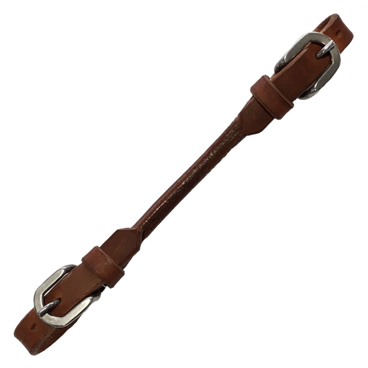 Leather Curb Strap Rolled