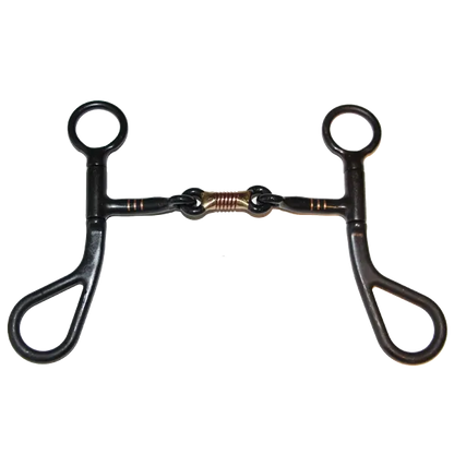 Argentine Comfort Jointed Copper Roller Mouth Short Shank Snaffle Bit