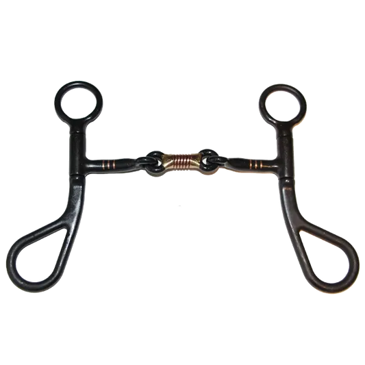 Argentine Comfort Jointed Copper Roller Mouth Short Shank Snaffle Bit