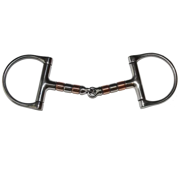 Bit SS Racing D 5" Snaffle, Copper Roller Mouthpiece #28009