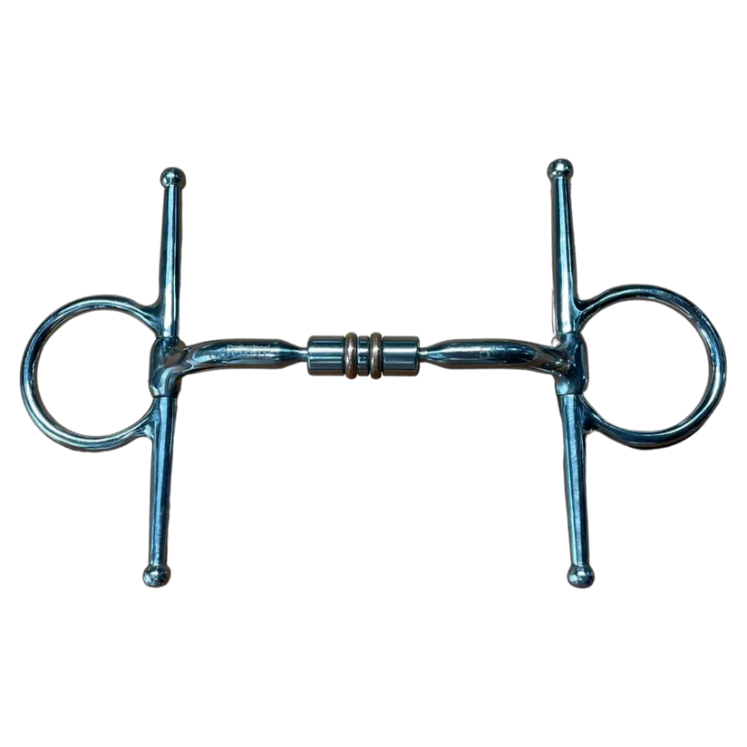 Full Cheek Comfort Snaffle Bit Copper Rollers #28027