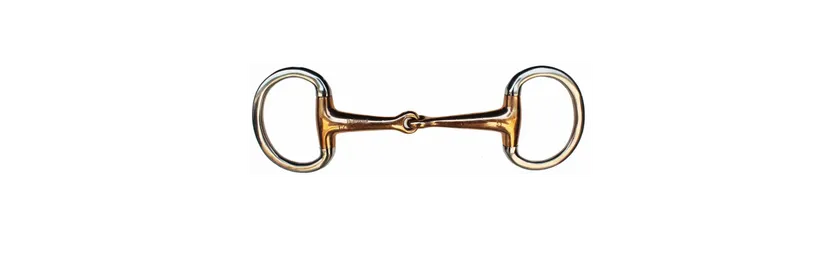 SS Eggbutt Single Jointed Copper Mouth Snaffle 5" #28031