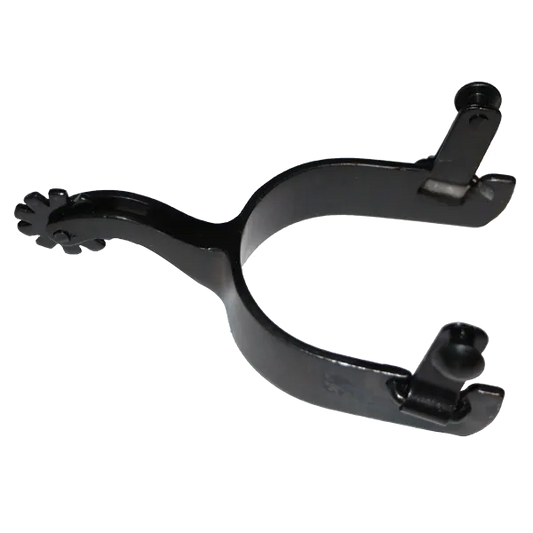 Spurs Black 1" Band 2 1/4 Shank Mens #29015