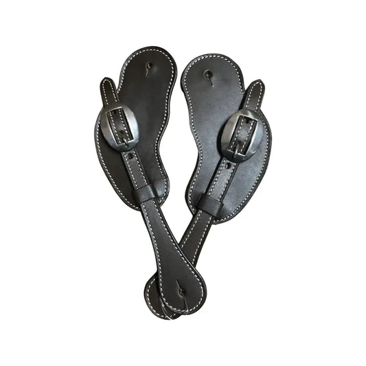 Cowboy Spur Straps Leather with Nickel Buckle #29086