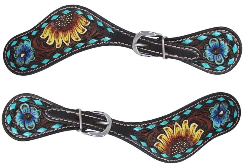 Cowboy Spur Straps and Sunflower Tooling #29105