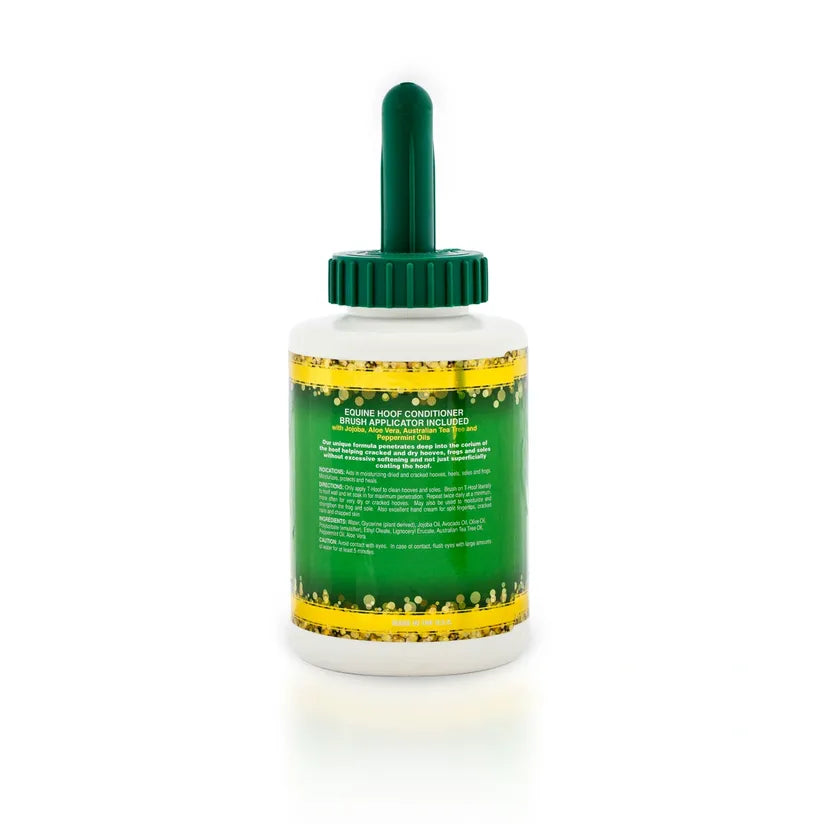 T-Hoof backside of bottle with product information