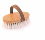 PonyExpress™ Goat Hair Show Grooming Brush with Beige Web Strap 4 1/2"  #EA4423