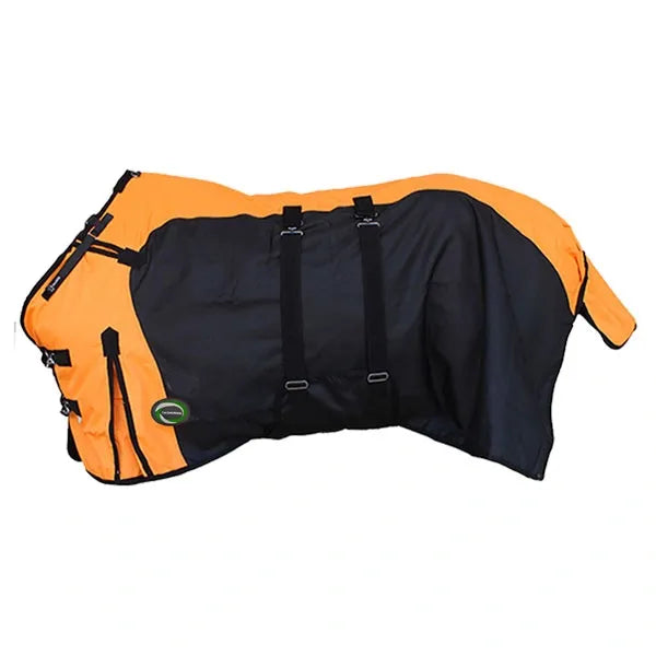 Epic Turnout Blanket 1200D Heavy Weight Orange and Black