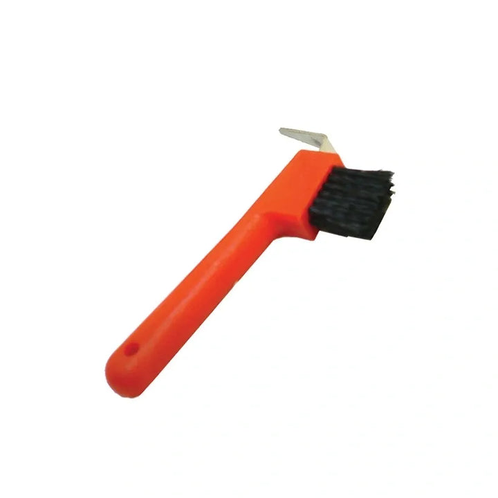 Hoof Pick with Brush and Metal Pick 7"