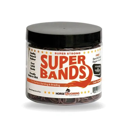 Super Rubber Bands for Braiding and Banding Super Natural Bands by Healthy HairCare