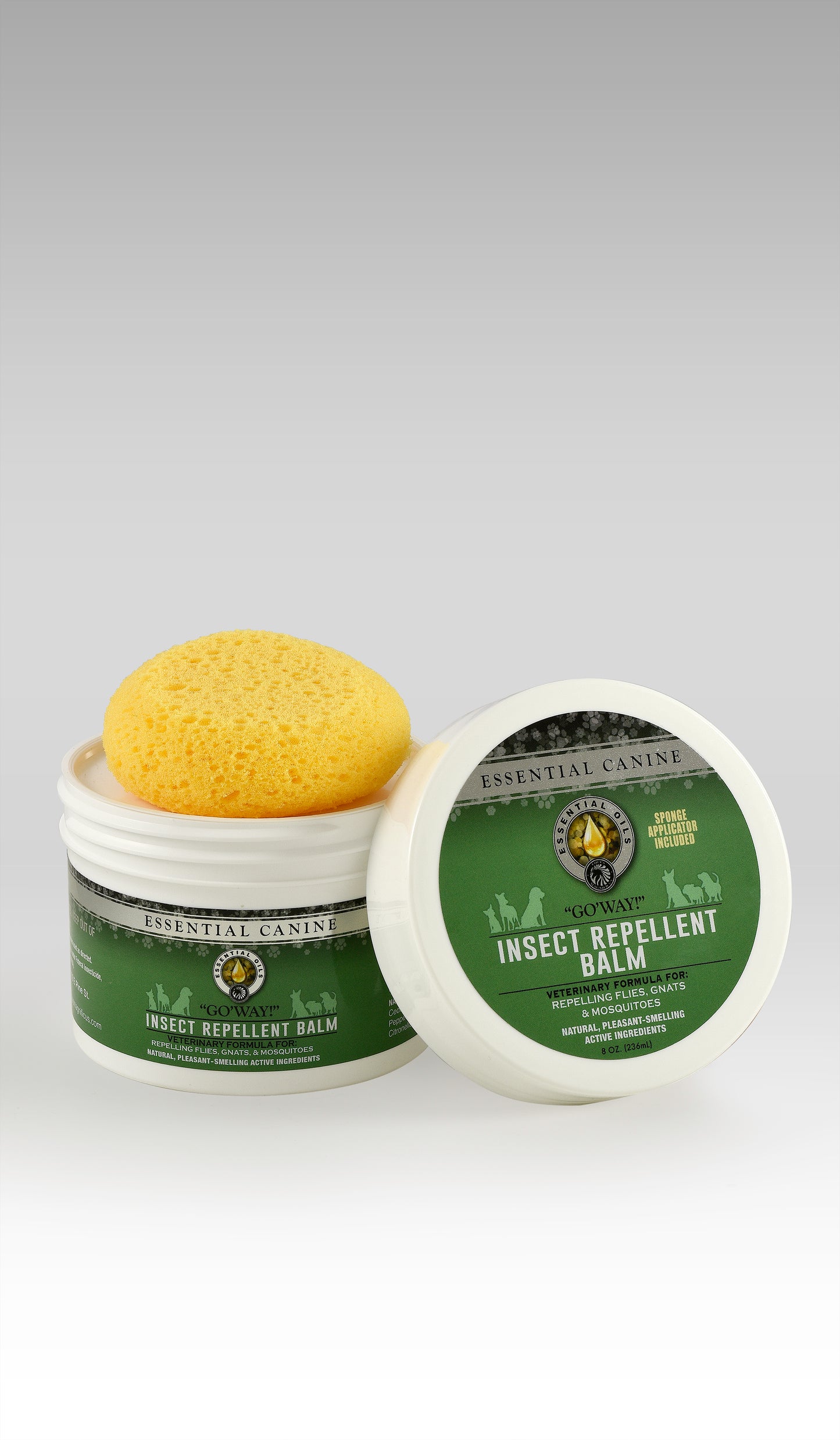 Essential Canine GO AWAY! Insect Repellent Balm Tub with Sponge 8 once # 500112808
