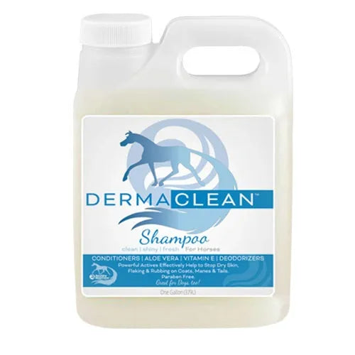 Horse Shampoo Antibacterial Derma Clean for Coat, Mane & Tail by Healthy HairCare
