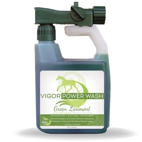 Vigor Horse Liniment Power Wash for Coat, Mane, Tail, Leg & Body by Healthy HairCare