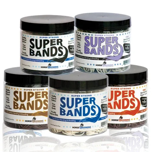 Rubber Bands for Braiding and Banding Super Natural Bands