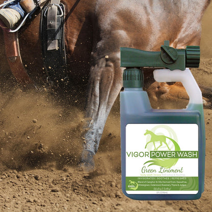 Vigor Horse Liniment Power Wash for Coat, Mane, Tail, Leg & Body by Healthy HairCare