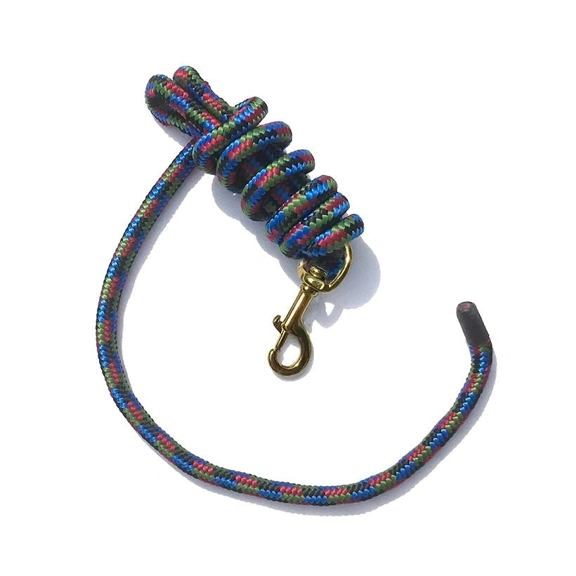 5/8" x 9' Poly Lead w/ Brass Plated Bolt Snap Multi Colors